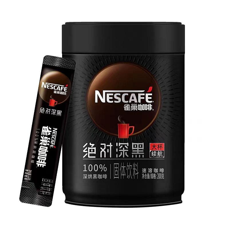 Nescafe Absolute Dark Black Large Canister Black Coffee 200g 1 本