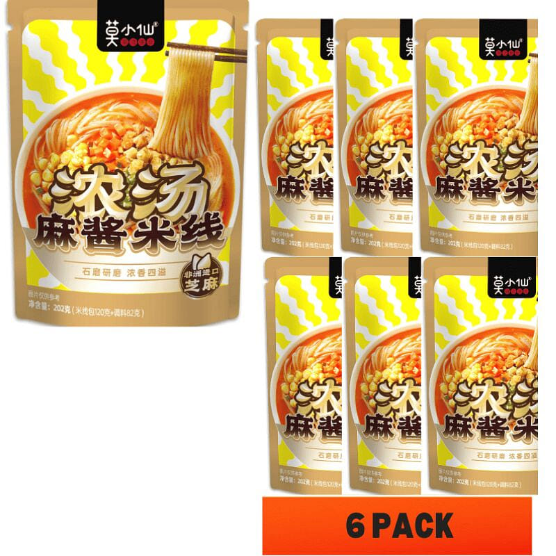 MoxiaoxianThick SoupSesamePasteRiceNoodles 202g*6 202 กรัม