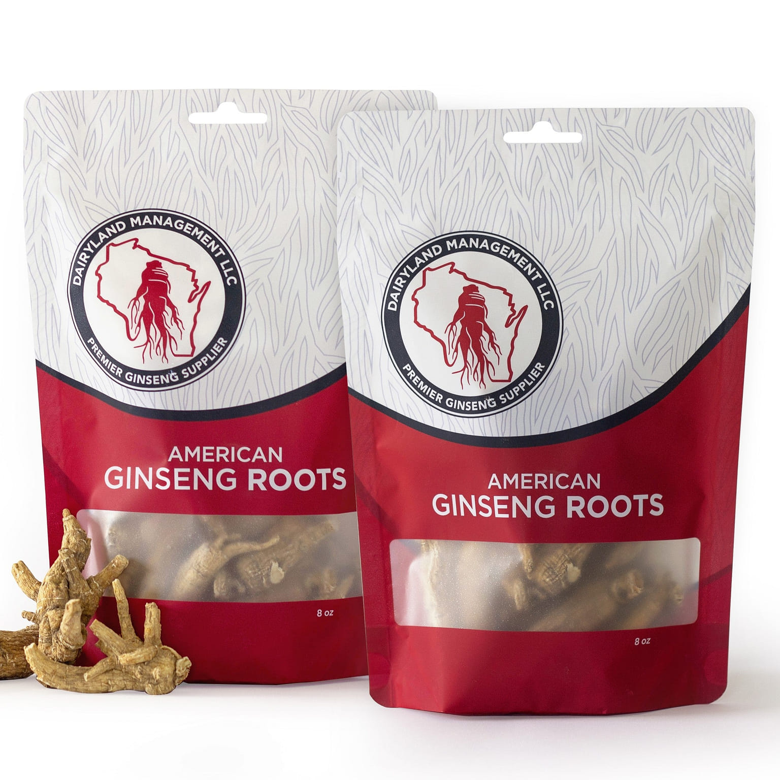 Premium American Ginseng Roots 40oz- 5 Bags, Each Bag 8oz - Non-GMO-Gluten Free 1 개