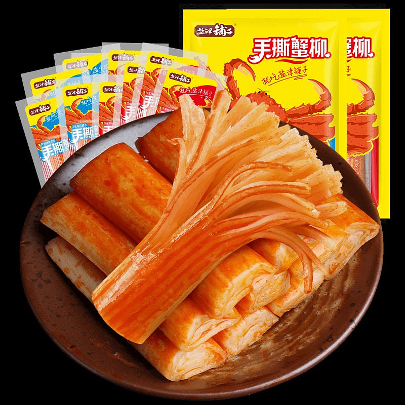 盐津铺子 手撕蟹柳 2种口味 20 个