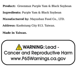 Greenmax Purple Yam & Black Soybean 360g 1 each