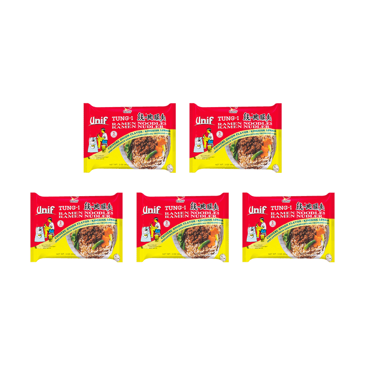 Unif 同义拉面 葱味 5 包 1 份
