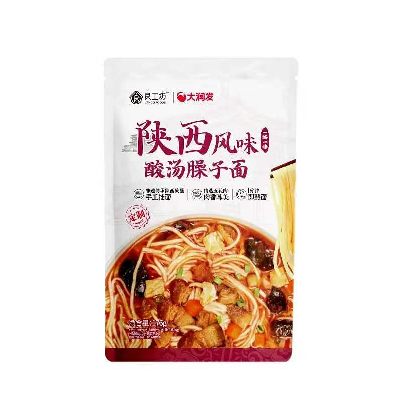 Shaanxi-style sour soup meat noodle 176g 1 pack