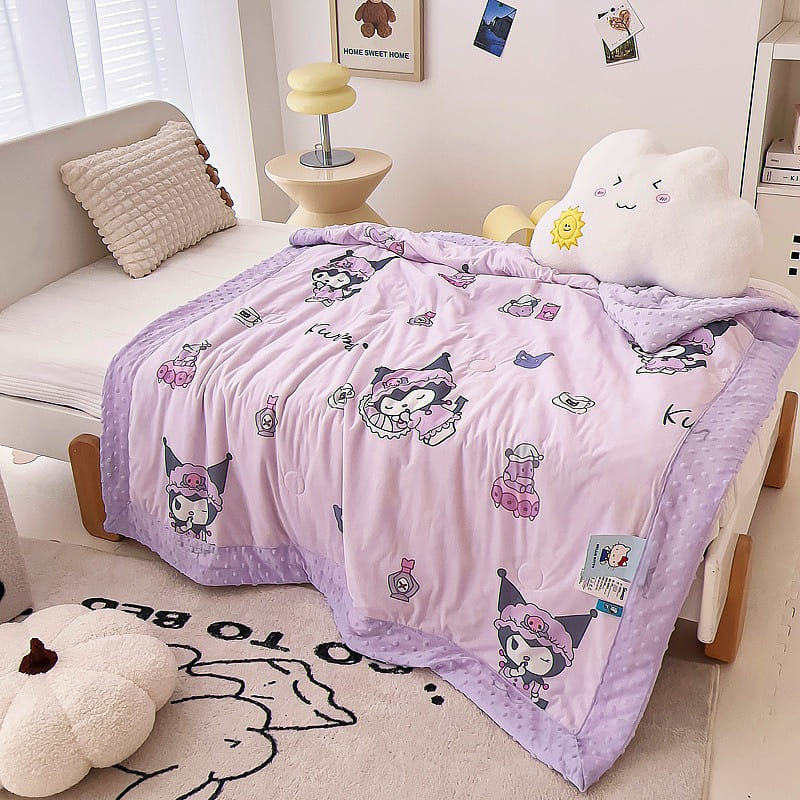 Sanrio Cartoon Summer Air Conditioning Quilt-Kuromi 150*200cm 1 Pice 1 each