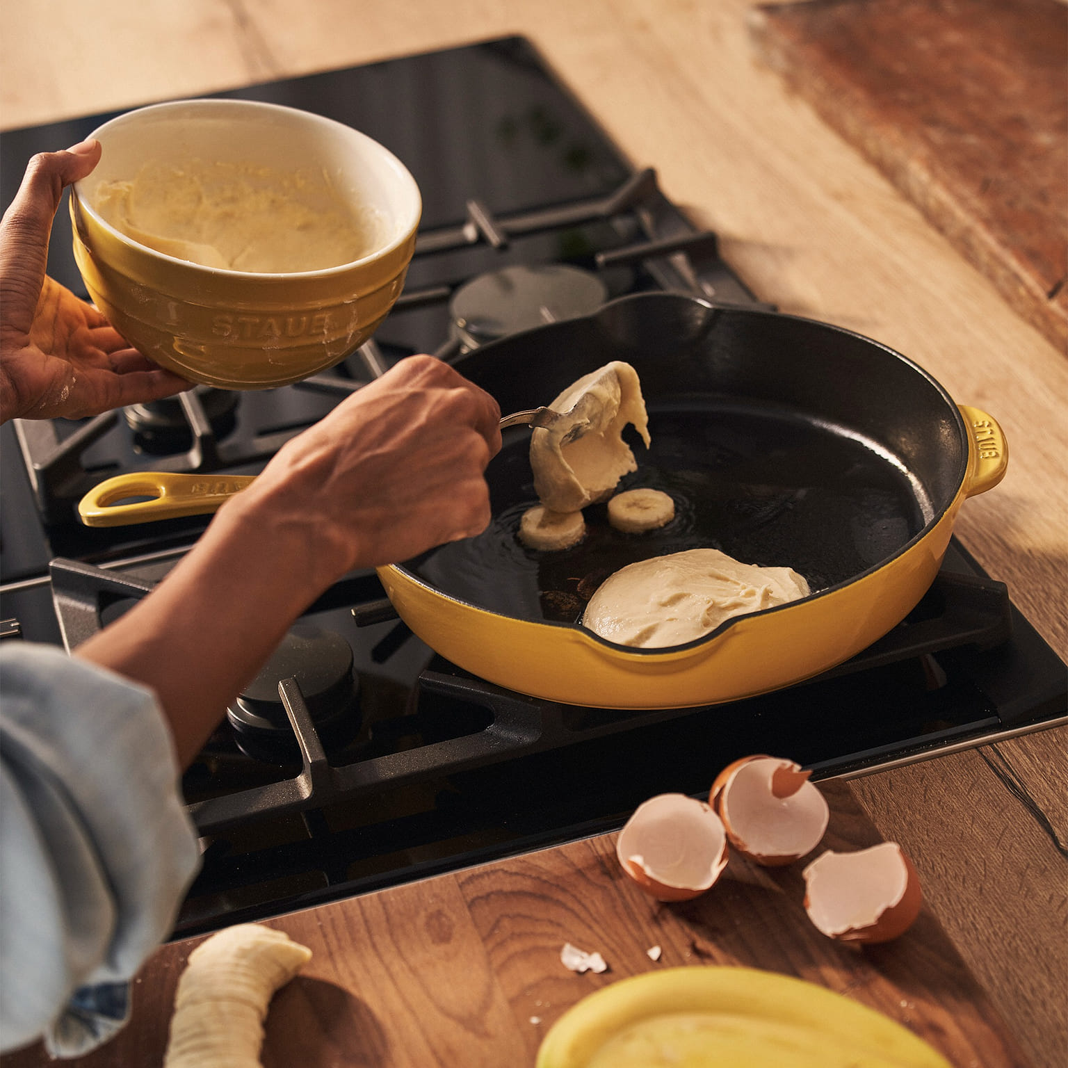 STAUB Cast Iron 11-inch Traditional Skillet 11-inch / Citron 1 개