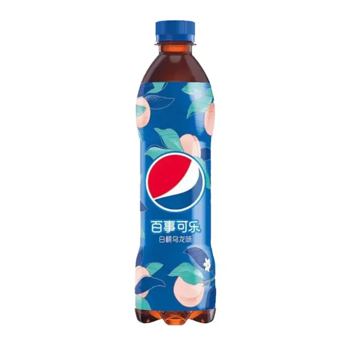 百事可乐白桃乌龙汽水味 600 毫升
