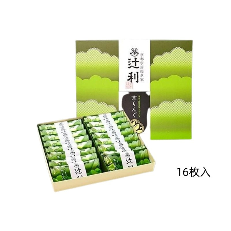 Tsujiri Kyoran Matcha Cream Biscuits 16 pieces 1 케이스