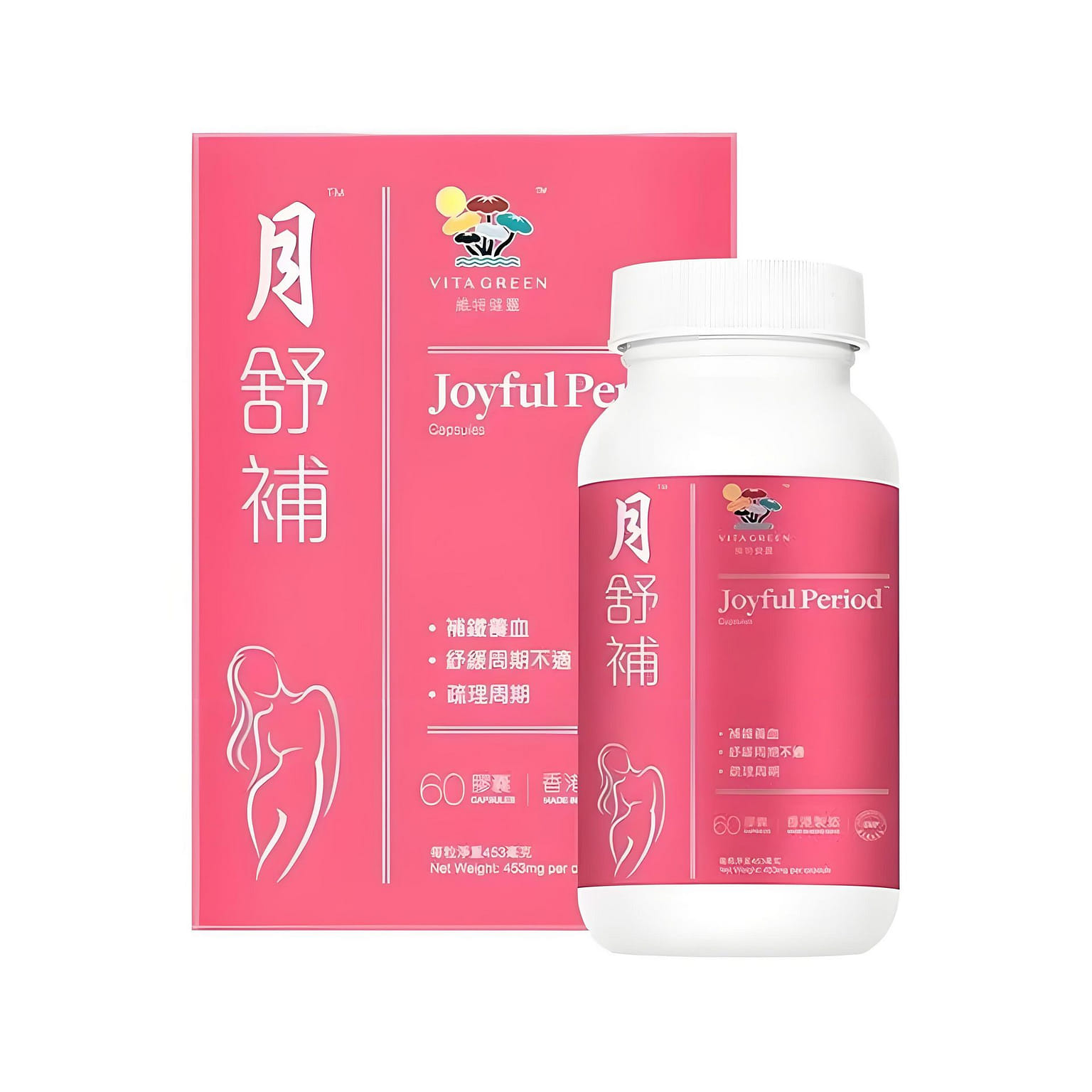 Hong Kong Vita Green Joyful Period, 60 capsules 1 캔