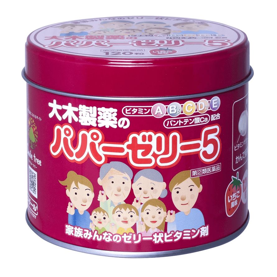 大木維生素 5種複合維生素軟糖1歲以上 120粒 1 份