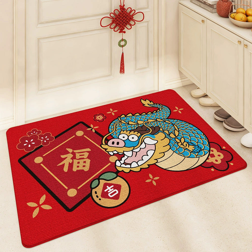 Fat dragon happy mat bathroom mat 50*80 / Fuxing dragon 1 개
