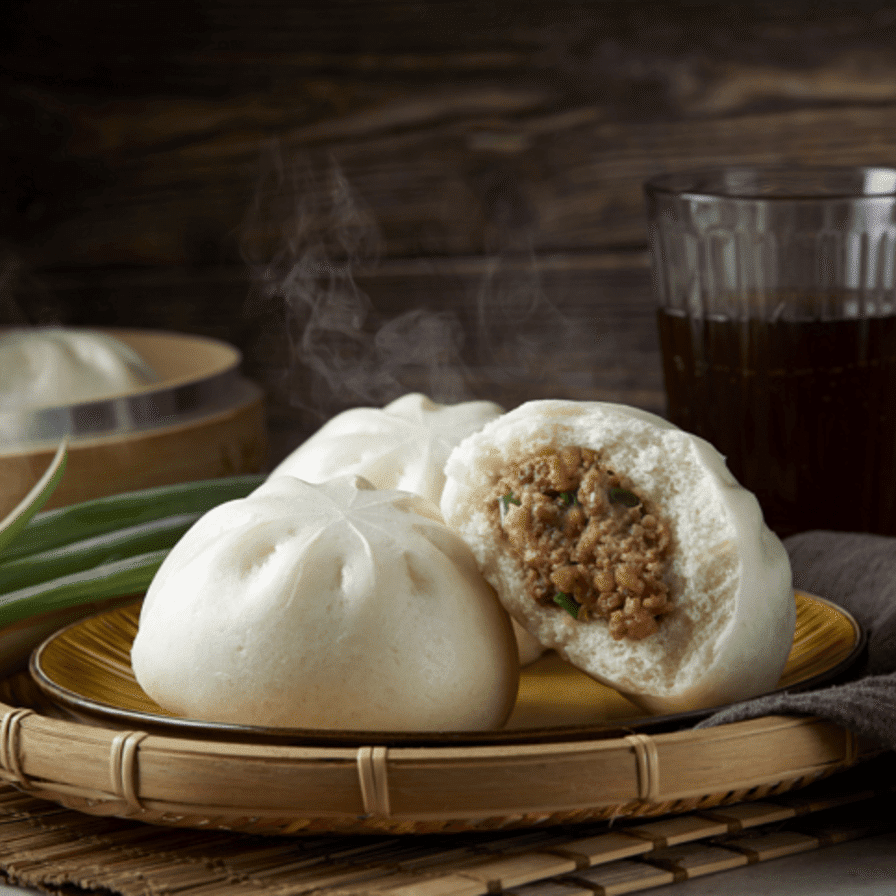Sichuan Pork Bun 6pc 1 each