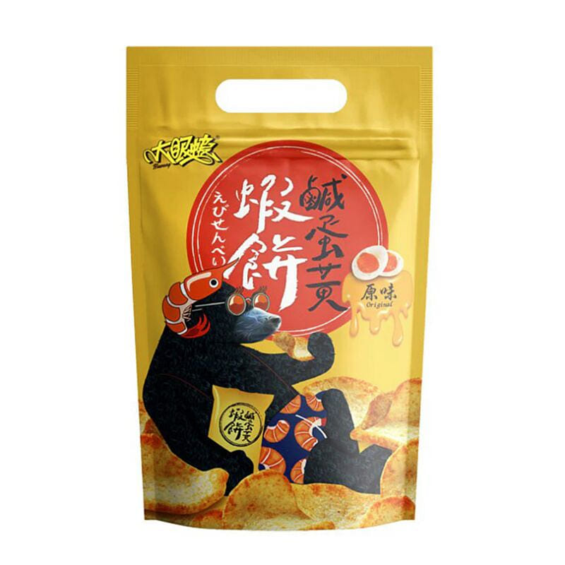 Huwang Salted Egg Yolk Shrimp Crackers Original 70 그램