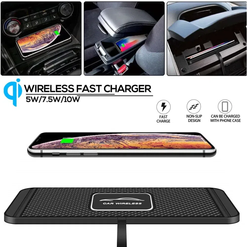 Wireless Phone Charger Car Fast Charging Mat For i 1 box