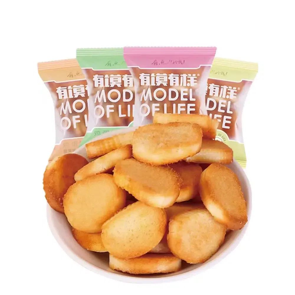 There are steamed buns, egg buns, baked steamed buns, mixed flavors, 20g*10 pack 200 กรัม