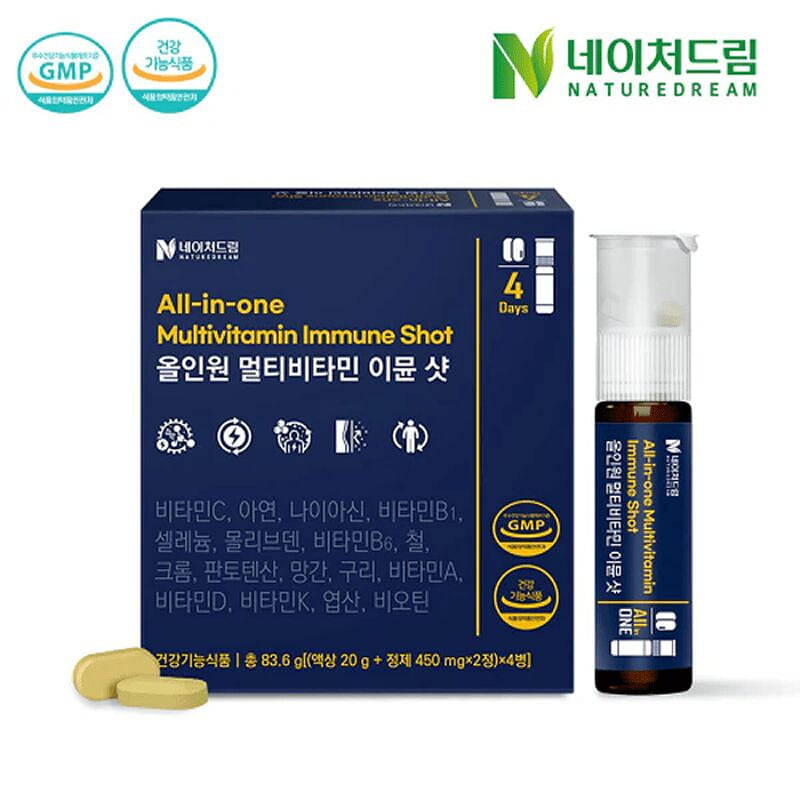 네이처드림 올인원 바이탈 멀티비타민 샷 (20g x 4병) 20 그램