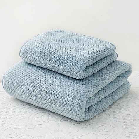 Coral Fleece Thicker Cotton Hand Towels 35*75cm, color: Blue 1 개