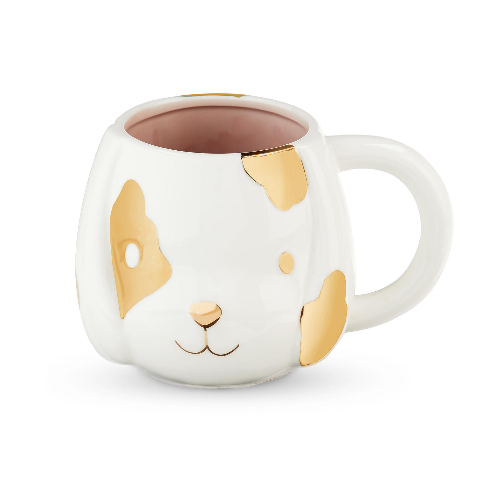 Pinky Up Penny Dog Mug, Ceramic Tea Mug, Tea Tumbler Cup, Dog Lover Gifts, Puppy Inspired Tea Cup, Gold Accents, 16oz 16 oz