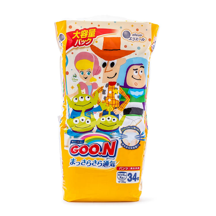 ディズニーデザインのおむつグーンN パンツ XXLサイズ 34枚入 - Weee!