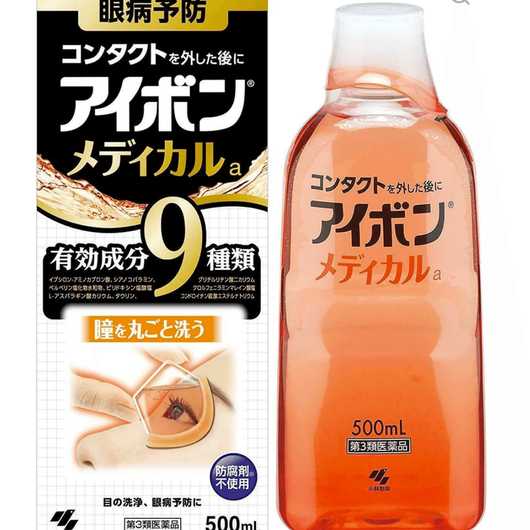 KOBAYASHI Corneal Protection Eye Wash #Black 500 ml 500 밀리리터