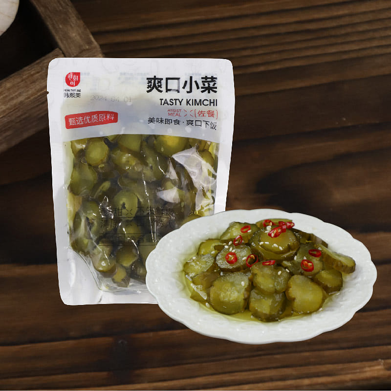 Han Ximei Sweet Sour Cucumber Slices 330g * 1 Bag 330 グラム