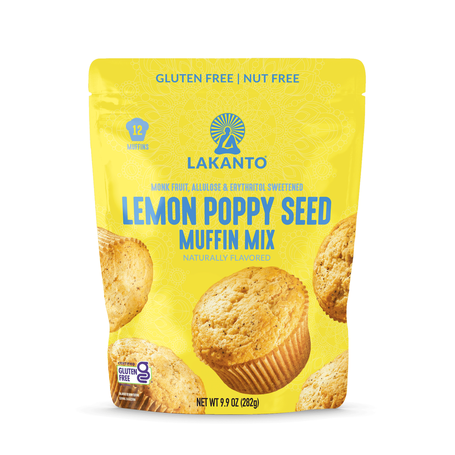 Lakanto Sugar Free Lemon Poppy Seed Muffin Mix 9.9 온스