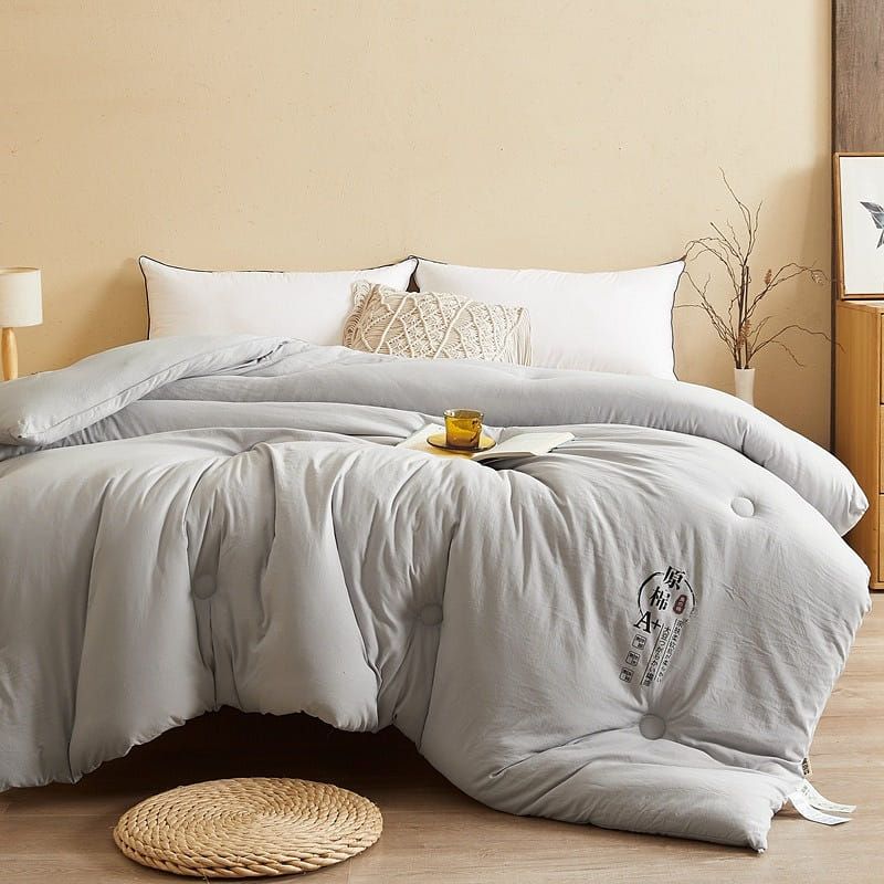 Cotton Duvet Queen 200x230cm 3kg Grey Spring Autumn 1 개