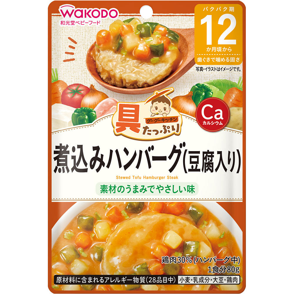 Wakodo Stewed Hamburger Tofu 80g 1 개