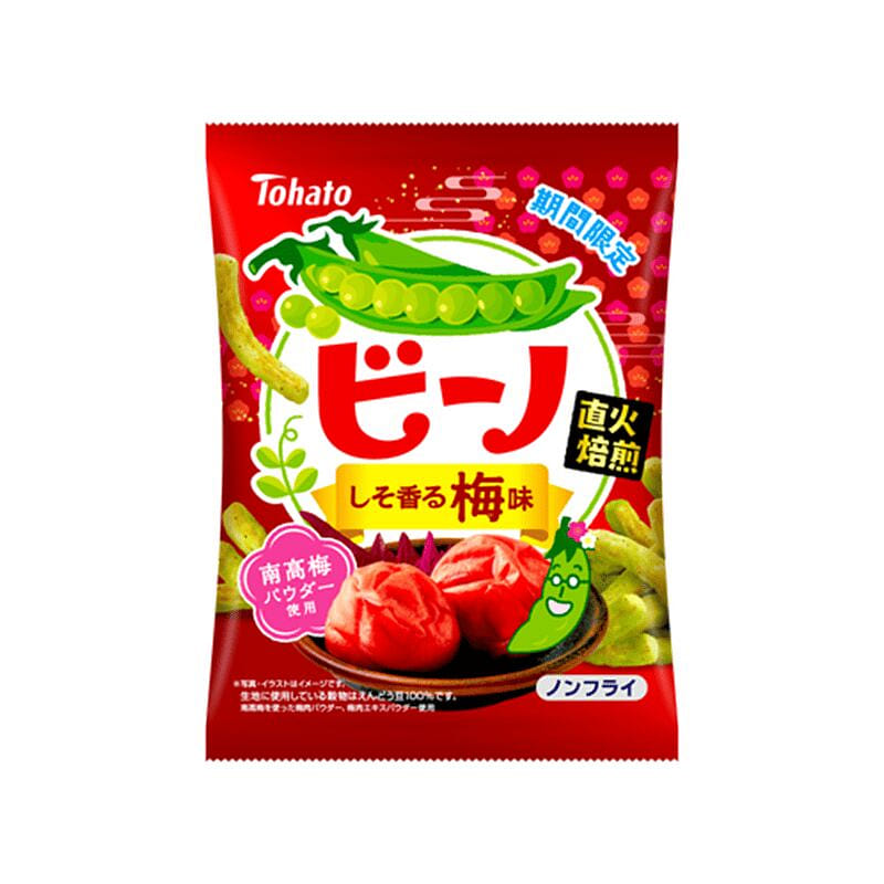 Tohato Pea Crisps Perilla Plum Flavor 51g 1 each
