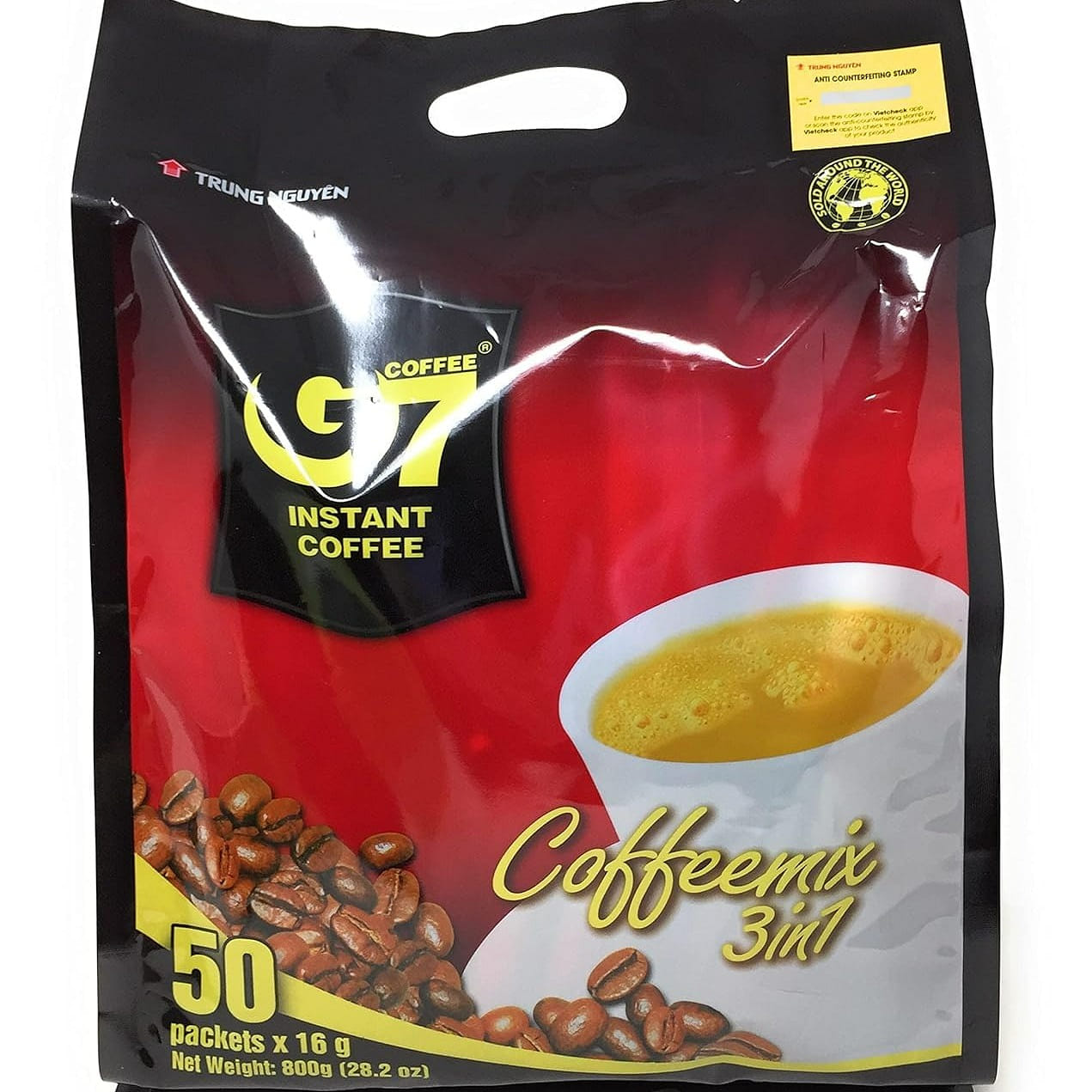 50 Sticks G7 Instant Coffee,3 in 1 Instant Coffee 1 each