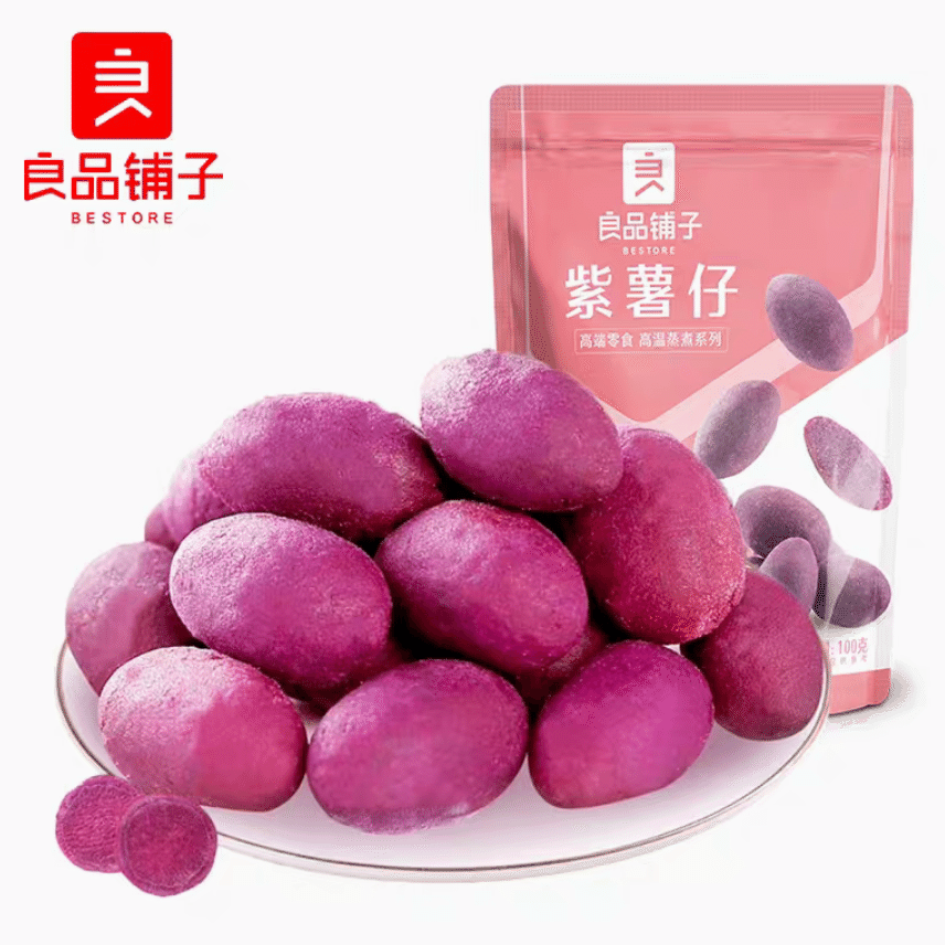 Liangpinpuzi Mini Purple Potato Nut Dried Snacks, Snacks, and Snacks 100g 100 그램