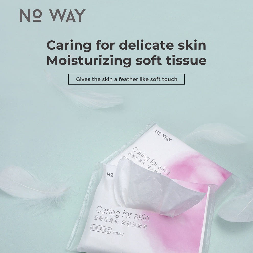 40 Count-Soothing Lotion Facial Portable Tissues for Sensitive Skin 1 개