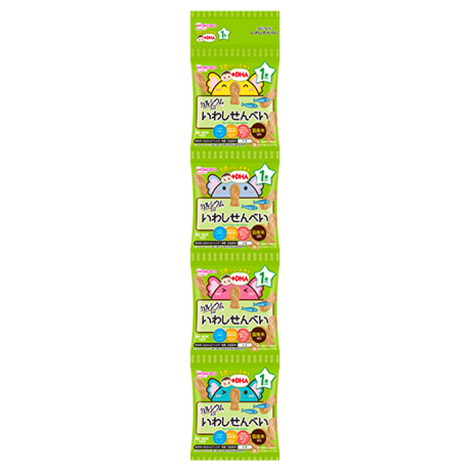 Wakodo 1Y+ DHA Iwashi Senbei 4 6g x 4 1 count