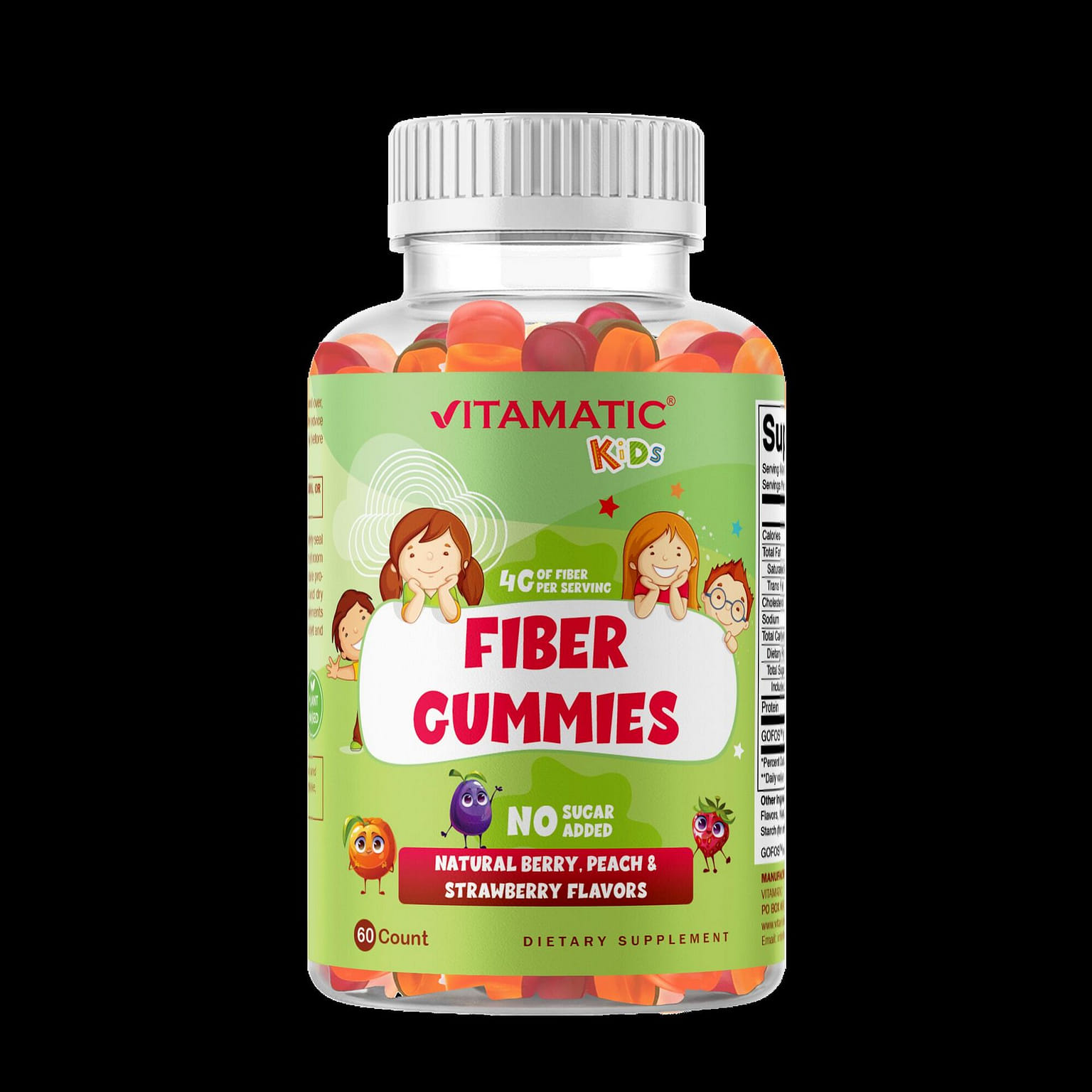 Kids Fiber Gummies - 60 Gummies 1 개