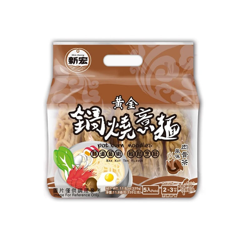 Golden Pot Burn Noodles Bak Kut Teh Flavor (pack of 5) 335 그램
