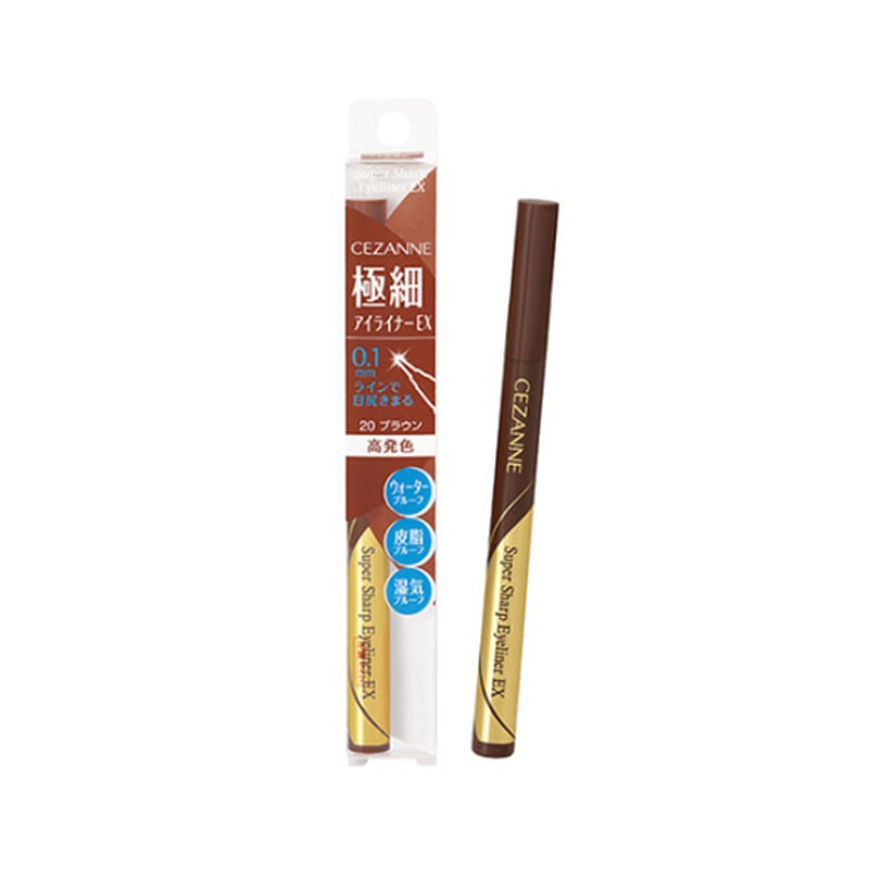Cezanne Extra Fine Eyeliner EX 20 Brown 0.48ml 1 ส่วน