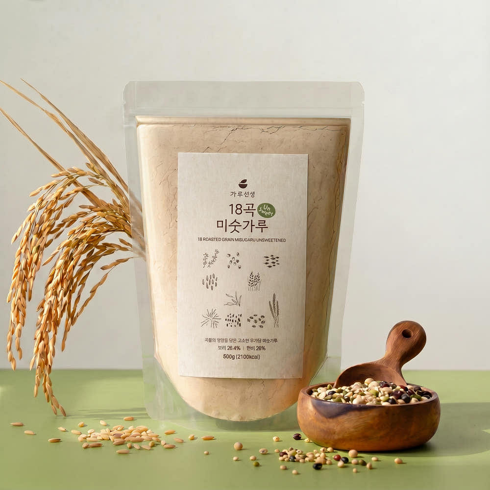 [가루선생] 18곡 미숫가루 언스윗 500g 500 그램