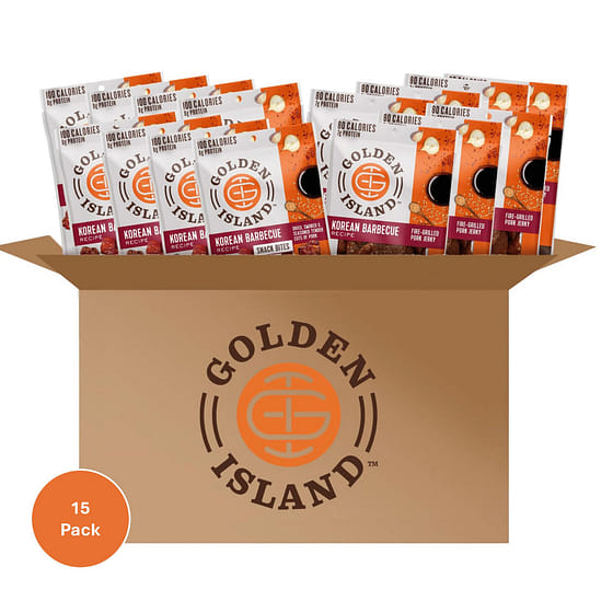 Golden Island - Pork Jerky & Snack Bites - 15 pack