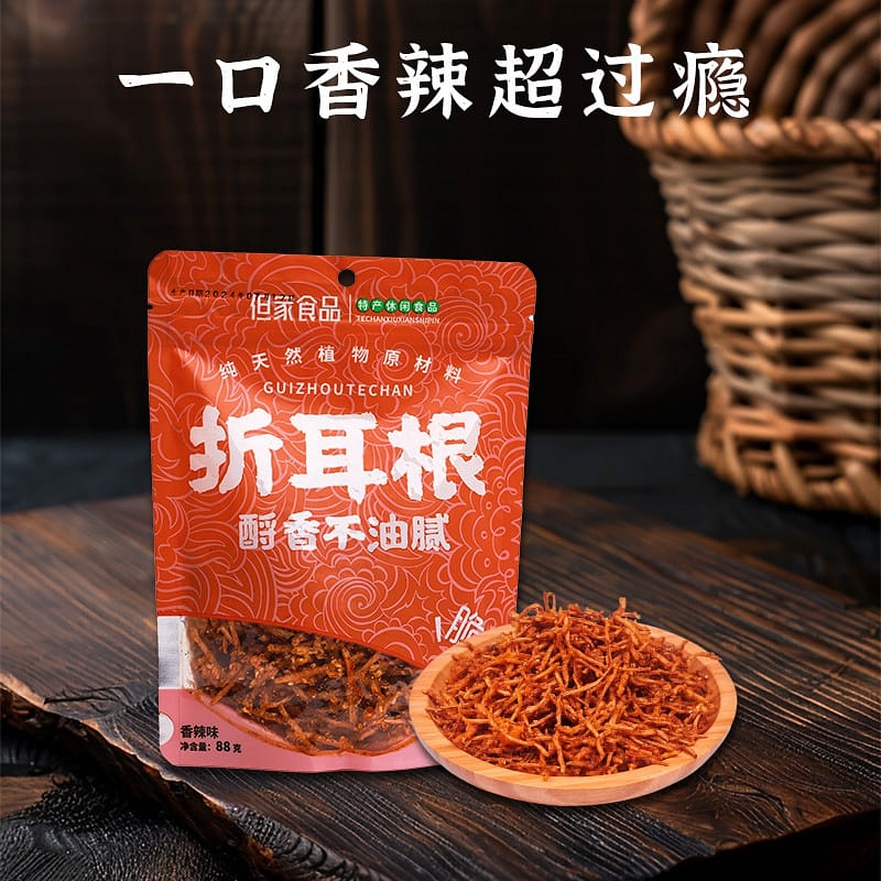 Fried shredded ear root spicy 88 그램