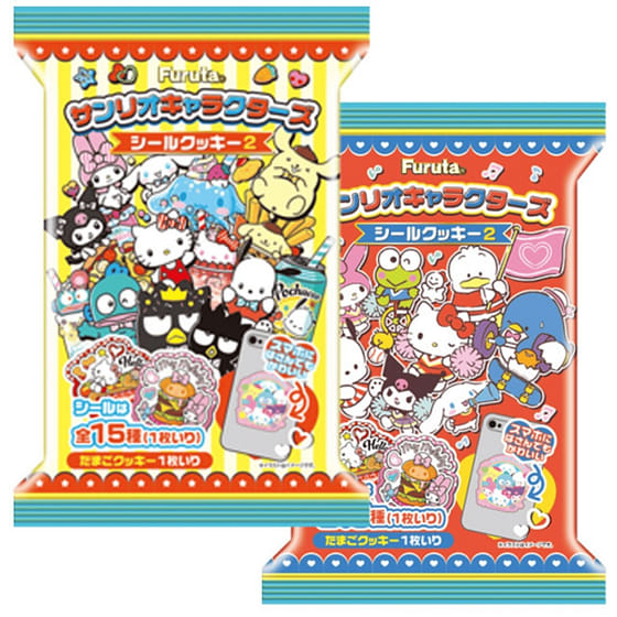 weee_snack_Furuta Sanrio Characters Sticker & Egg Cookie Set 1 pack