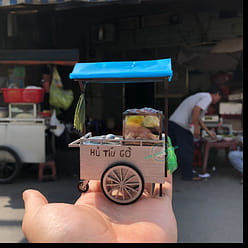 Vintage Vietnamese Noodle Street Cart DIY Kit 1 box