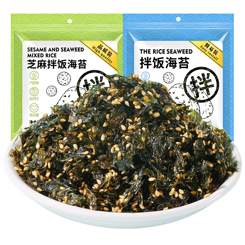 Sesame seaweed, minced seaweed mixed with rice, ready to eat seafood, snacks 250 그램