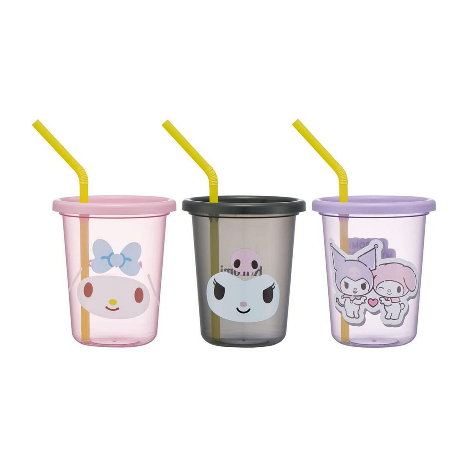 Skater Tumbler with straw 320ml/set of 3 Kuromi 960 ml