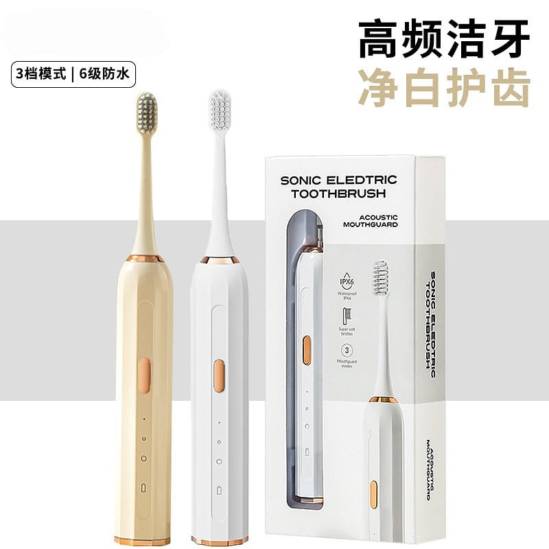 스마트 소닉 전동 칫솔, USB 충전식 자동 칫솔, 방수 연모 가정용 1 bunch