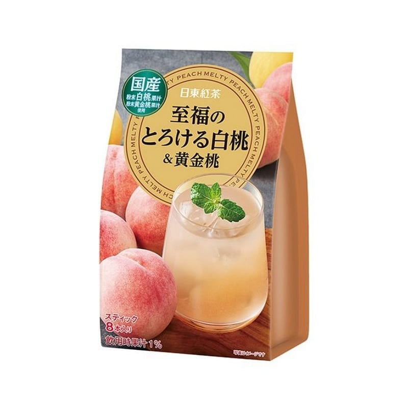 三井農林 混合果汁飲料 至福白桃＆黃金桃味 8本入 1 份