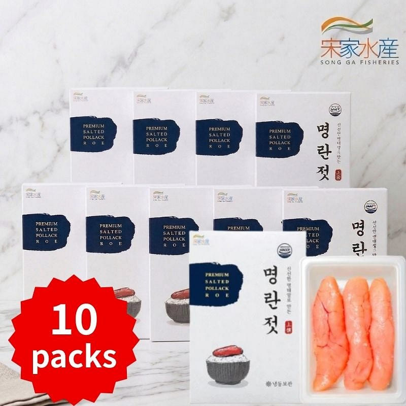 송가수산] 프리미엄 저염 명란 정란 120g X 10팩 120 그램*10 팩