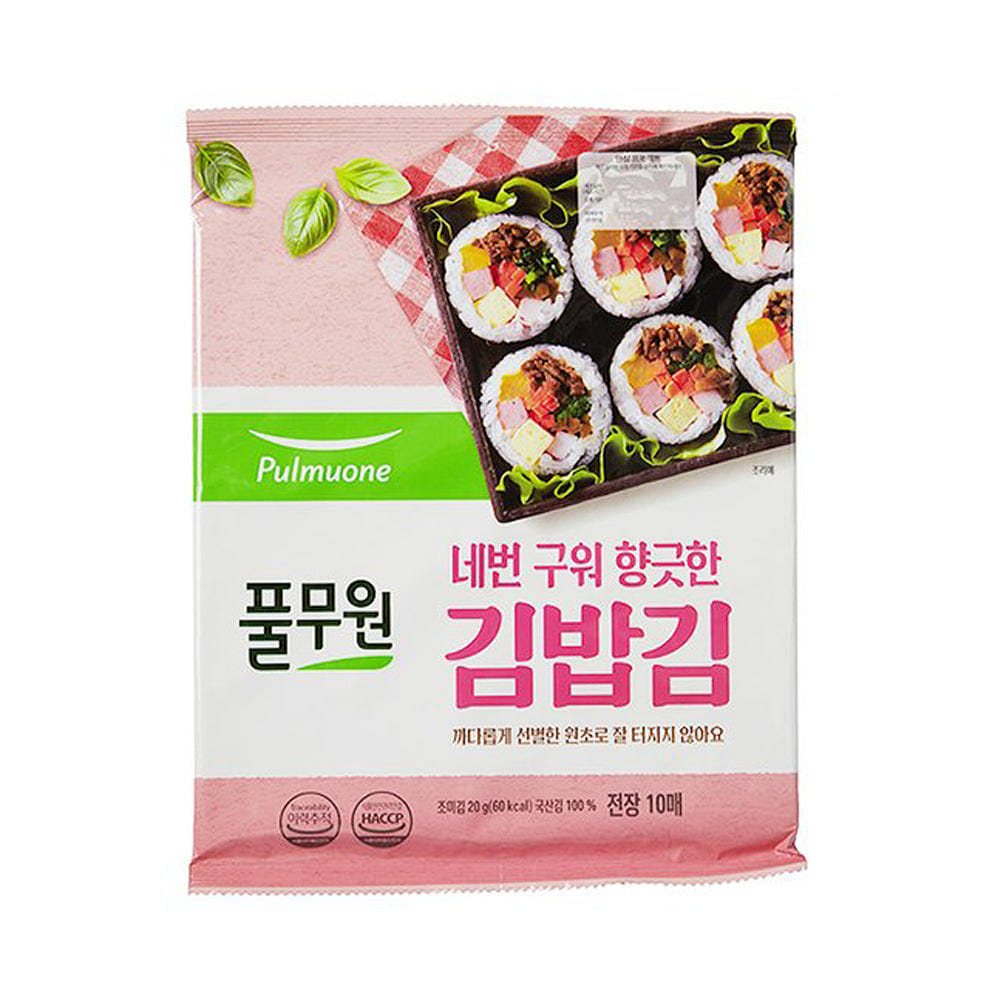 풀무원 네번 구운 김밥김 10p 20 그램