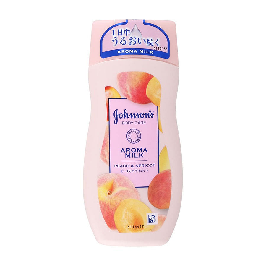 Johnson Body Care Aroma Milk Body Lotion Peach and Apricot Scent 200 밀리리터