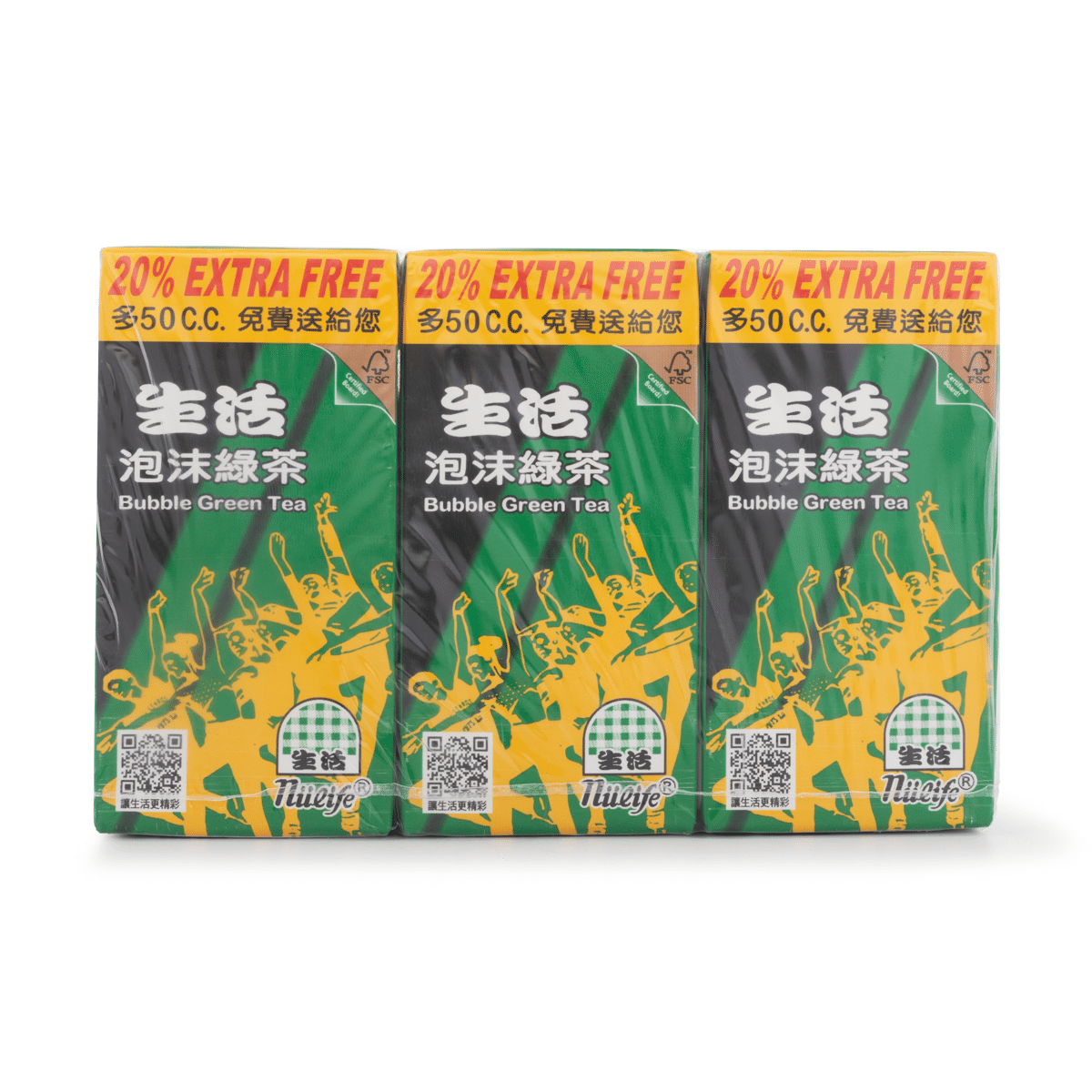 Nulife Bubble Green Tea 6 packs 1 개