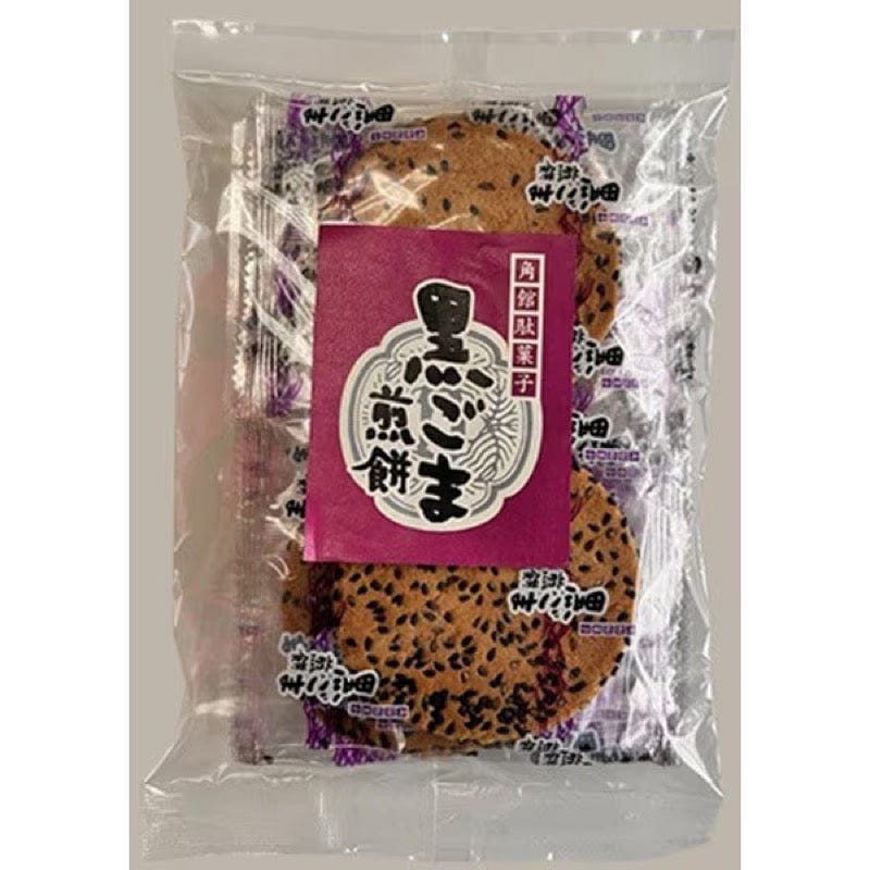 Yukarido Seika Black Sesame Rice Crackers 10Pieces 1 each