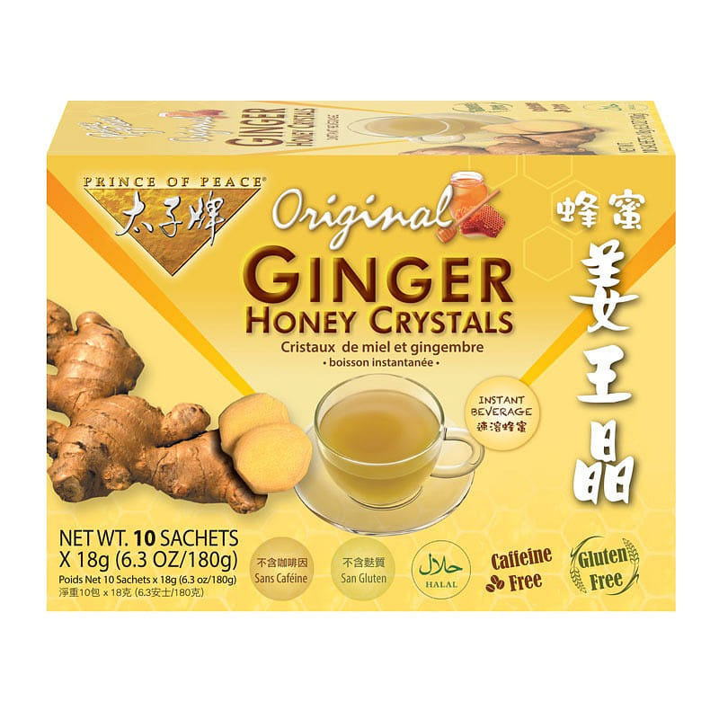 Prince of Peace Instant Ginger Honey Crystals, 10 sachets 1 hộp